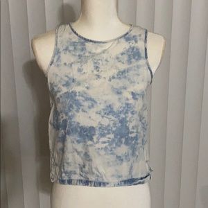 🌸 Girl’s Blue Tie Dye Sleeveless Top